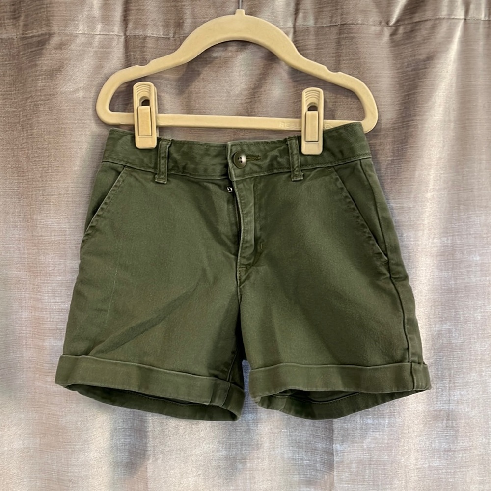Slim Fit Olive Green Gap Shorts